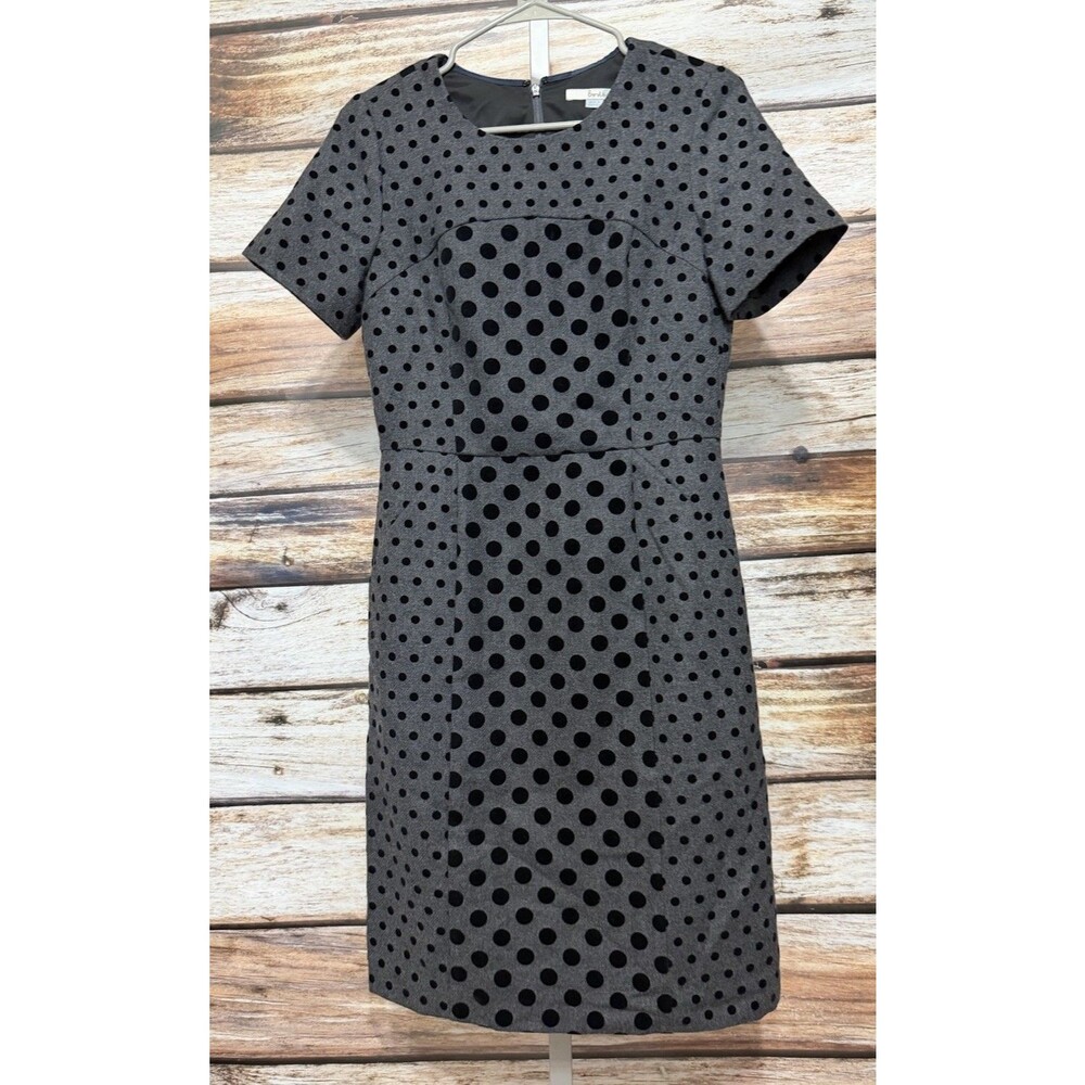 Boden Polka Dot Mini Dress 6L Pockets  jacquard Cocktail Formal Retro